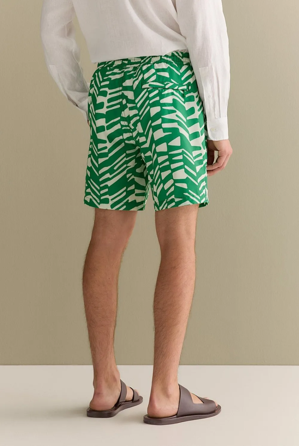 Shorts>Trenery Abstract Geo Swim Short BilliardGreen