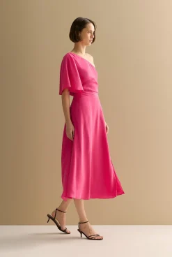 Skirts>Trenery A-Line Split Detail Skirt Fuchsia
