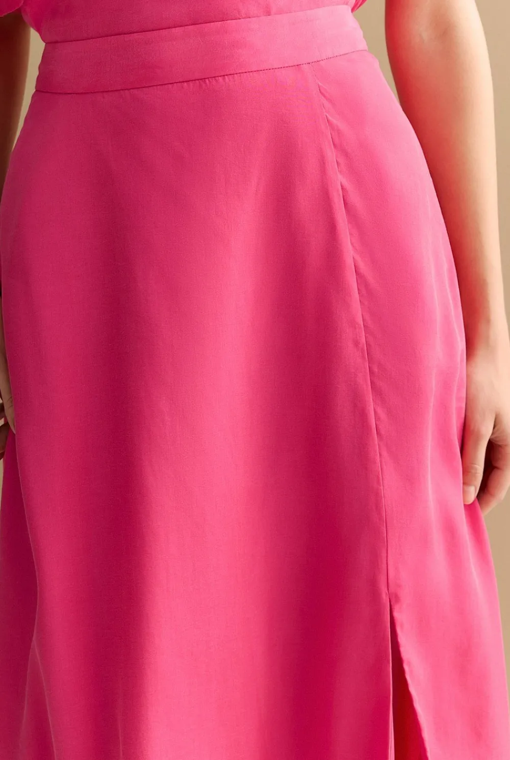 Skirts>Trenery A-Line Split Detail Skirt Fuchsia