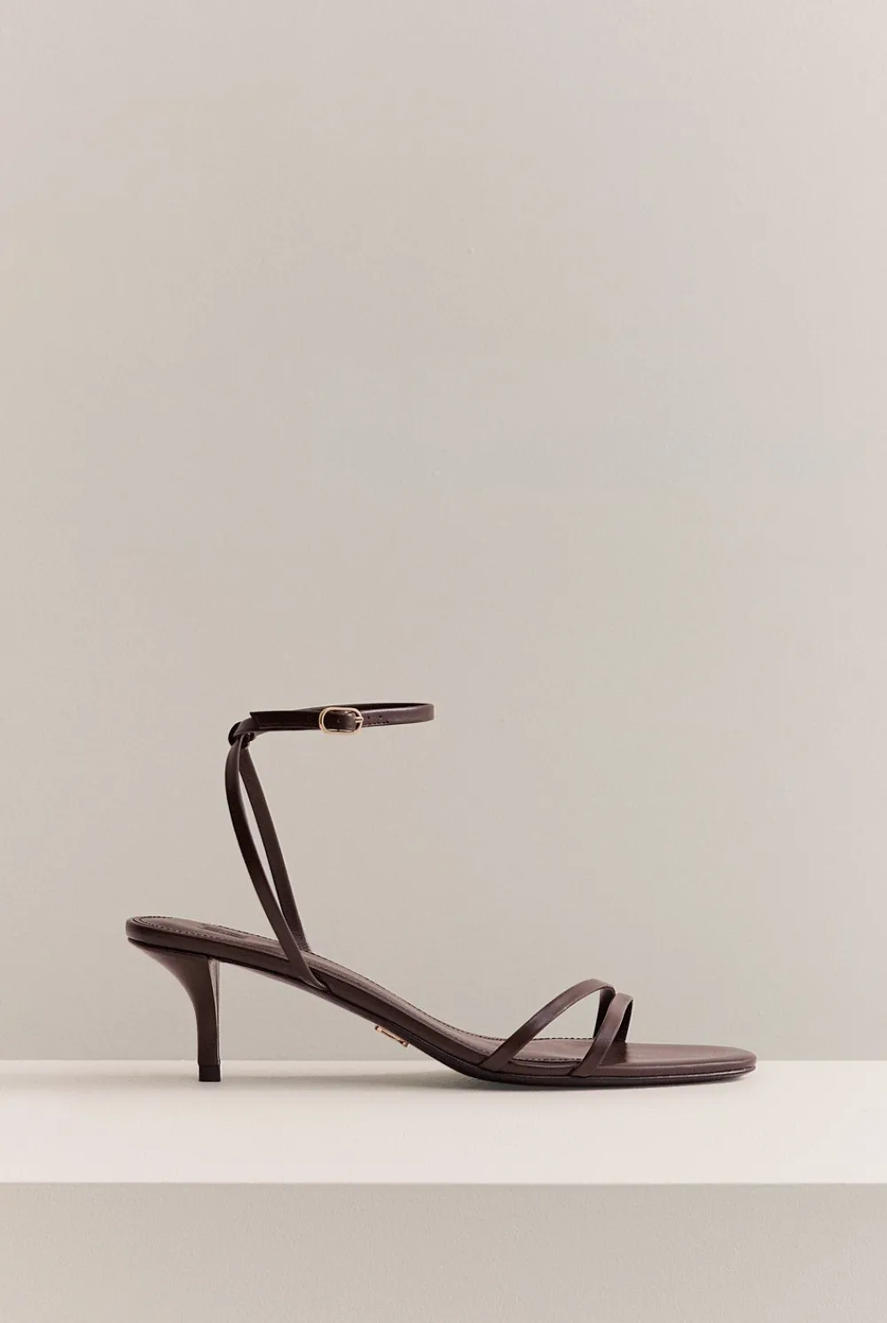 Heels & Wedges|Occasion Dresses & Outfits>Trenery Aubrey Kitten Heel Chocolate