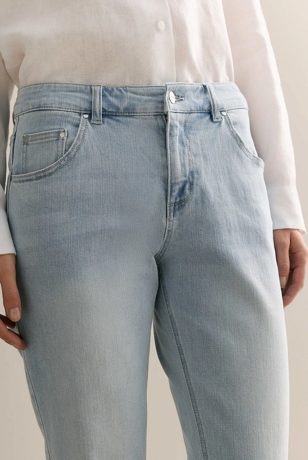 Denim & Jeans>Trenery Australian Cotton Blend Boyfriend Jean LightWash