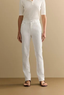 Pants|Denim & Jeans>Trenery Australian Cotton Blend Boyfriend Jean White