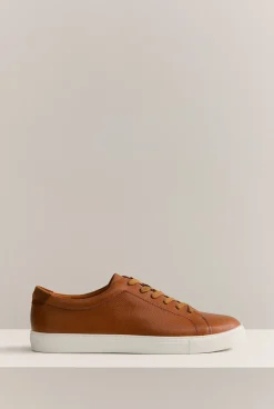 Shoes>Trenery Brett Leather Sneaker Chestnut