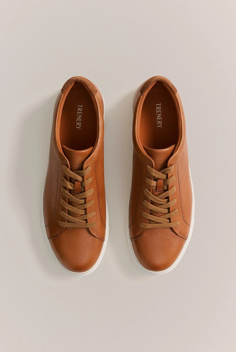 Shoes>Trenery Brett Leather Sneaker Chestnut