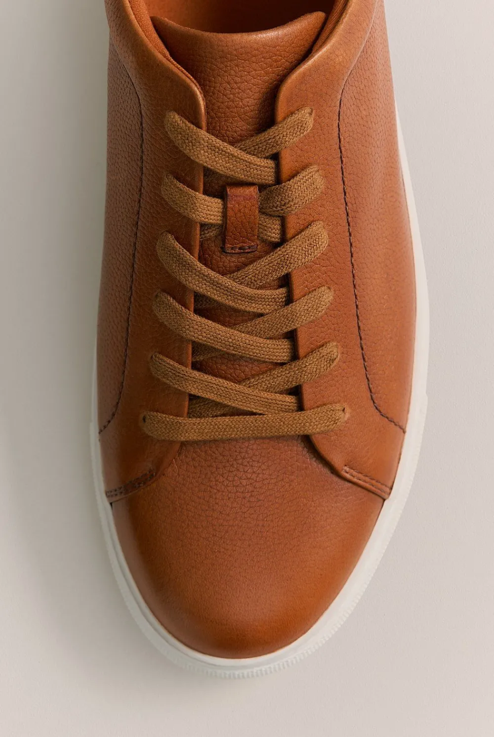 Shoes>Trenery Brett Leather Sneaker Chestnut