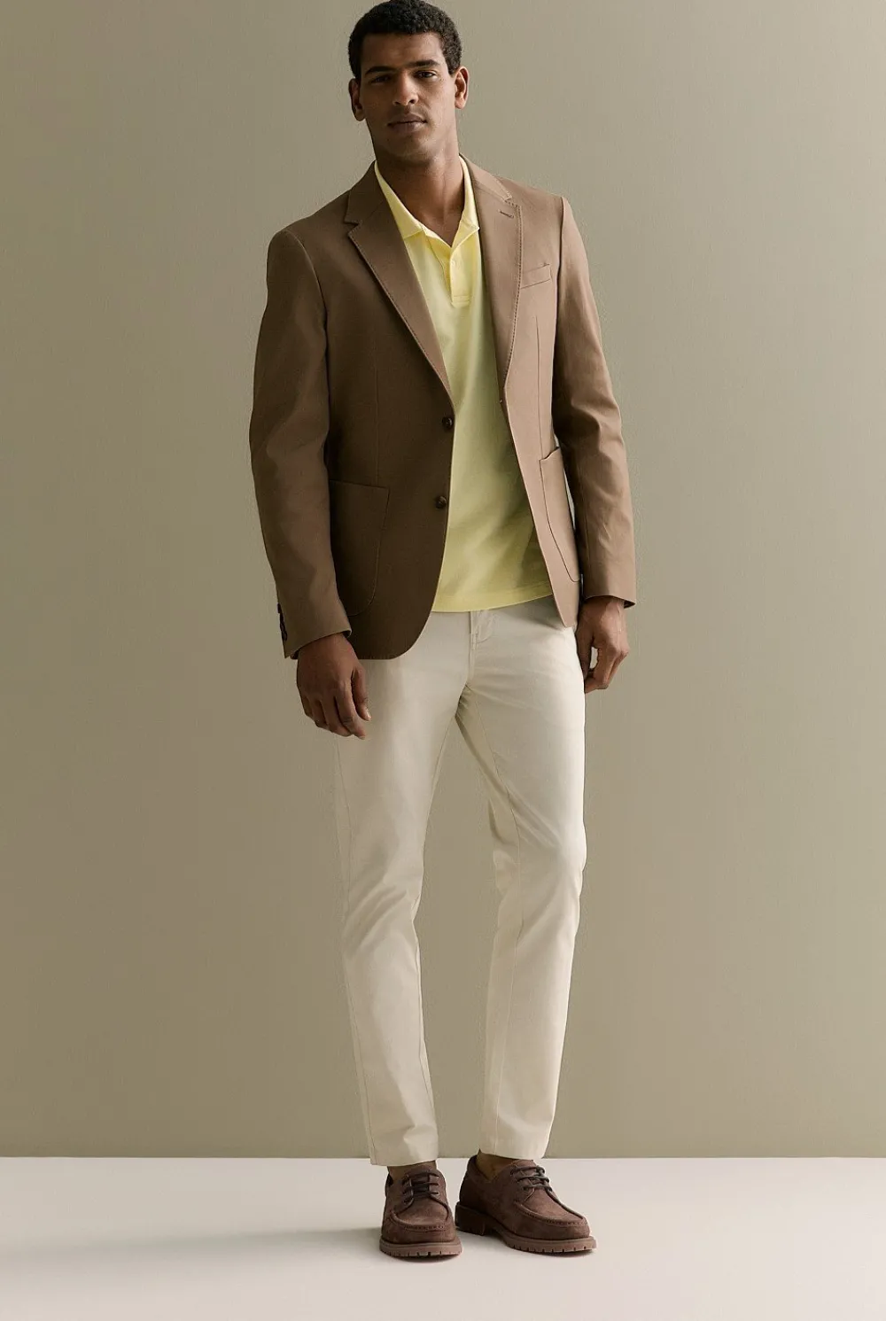 Polo Shirts|Polo Shirts>Trenery Classic Pique Monogram Polo Sorbet