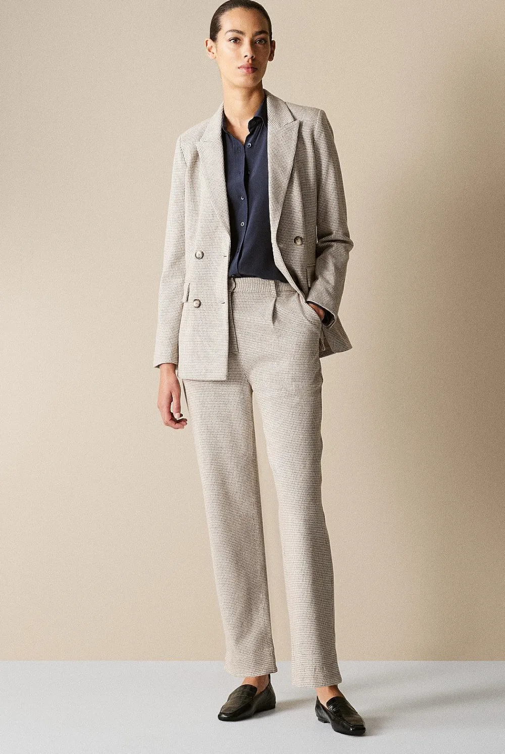 Shirts>Trenery Classic Silk Shirt NightSky