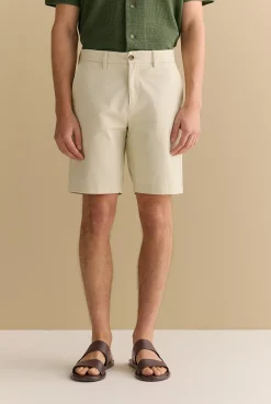 Shorts|Chino Shorts>Trenery Cotton Twill Chino Short Chalk