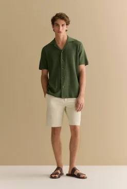 Shorts|Chino Shorts>Trenery Cotton Twill Chino Short Chalk