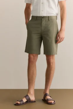 Shorts|Chino Shorts>Trenery Cotton Twill Chino Short HunterGreen