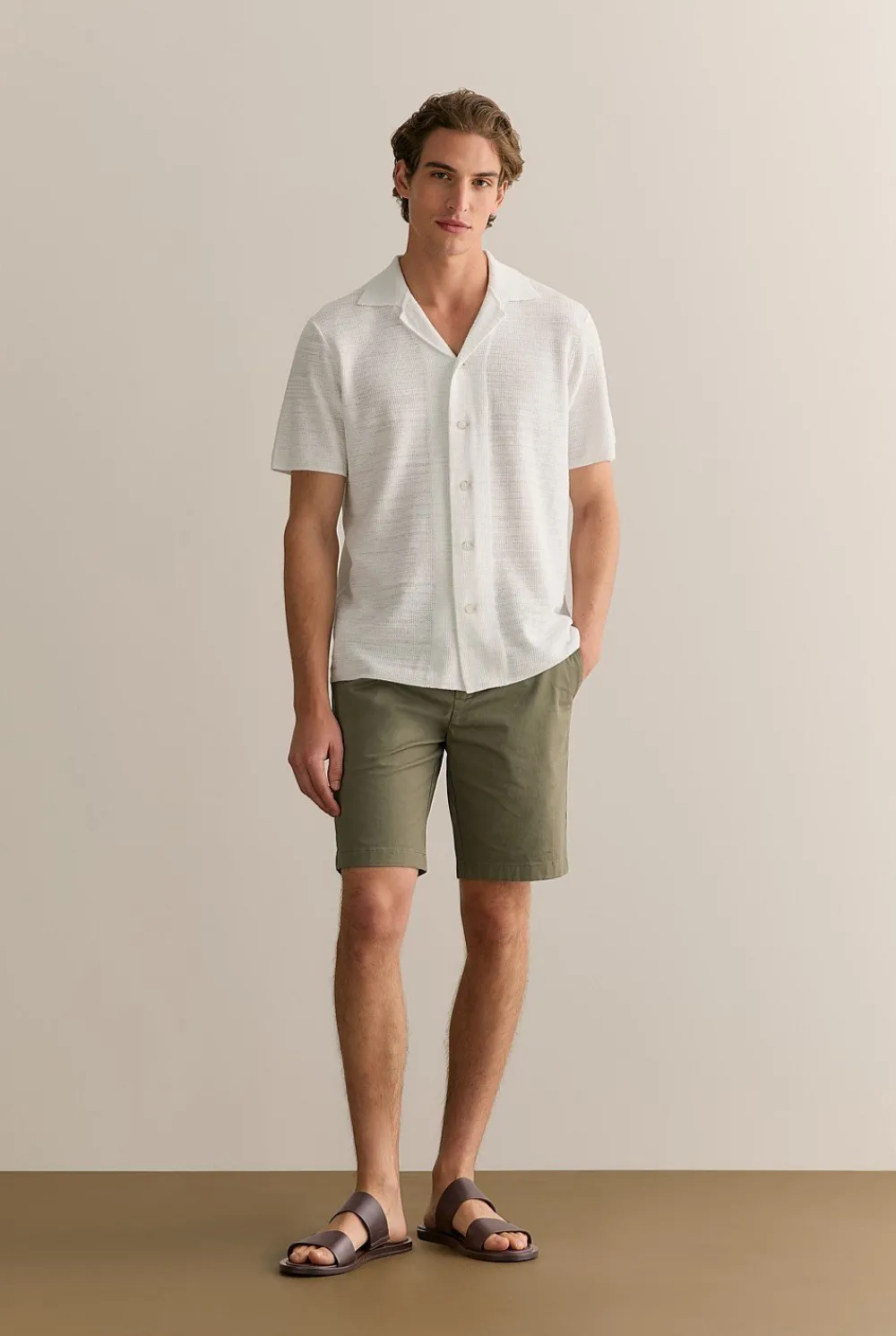 Shorts|Chino Shorts>Trenery Cotton Twill Chino Short HunterGreen