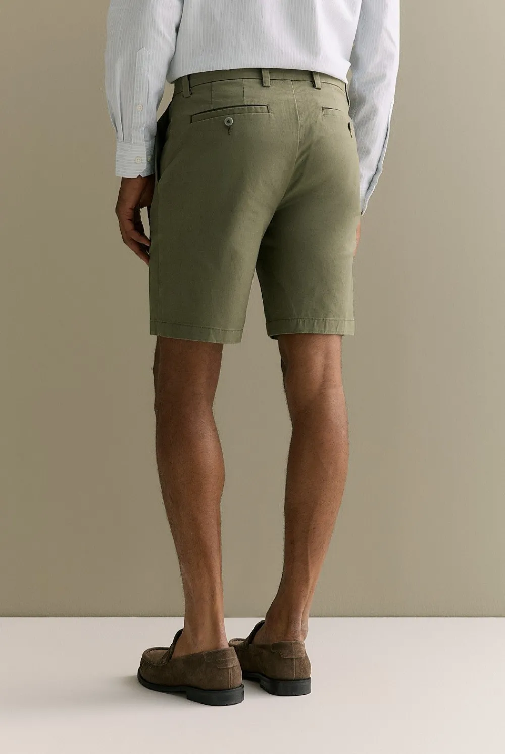 Shorts|Chino Shorts>Trenery Cotton Twill Chino Short HunterGreen