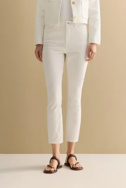 Denim & Jeans>Trenery Cropped Slim Jean White