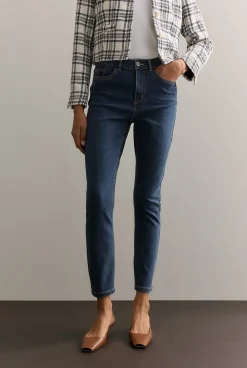 Denim & Jeans>Trenery Cropped Slim Jean WashedIndigo