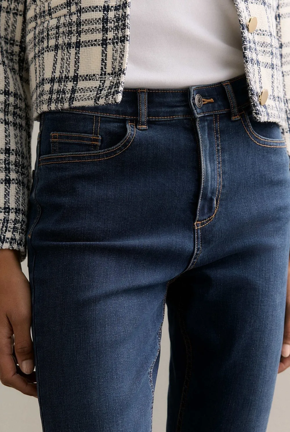Denim & Jeans>Trenery Cropped Slim Jean WashedIndigo
