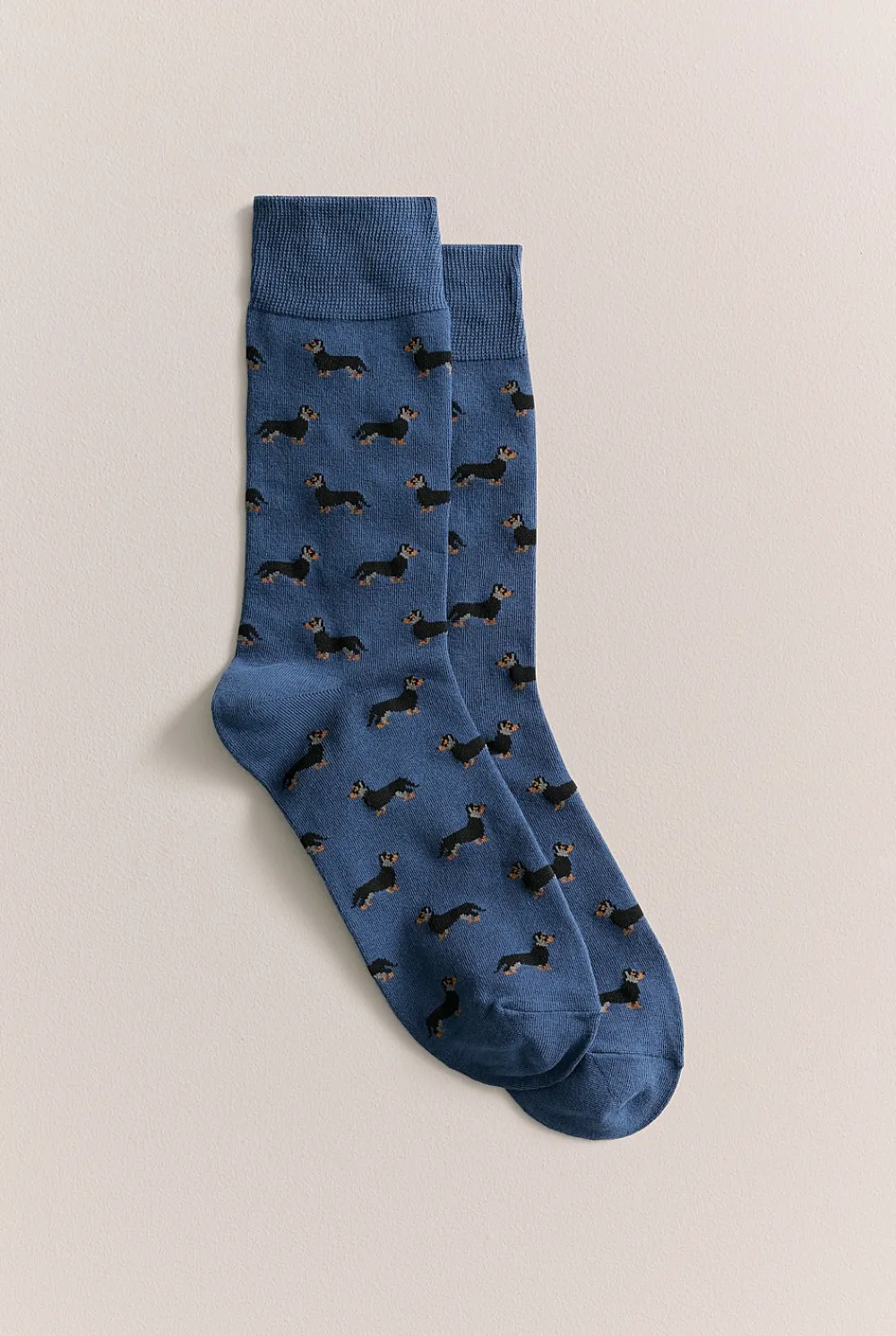 Socks>Trenery Dachshund Crew Sock RoyalBlue