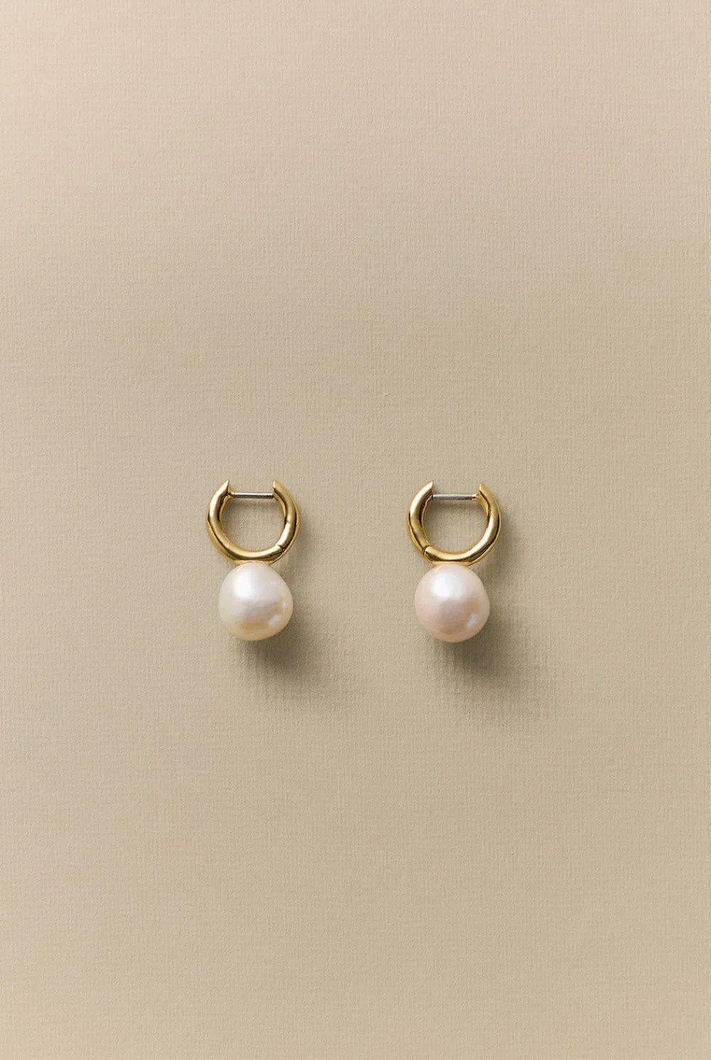 Jewellery|Occasion Dresses & Outfits>Trenery Elsa Pearl Hoop Earrings Gold