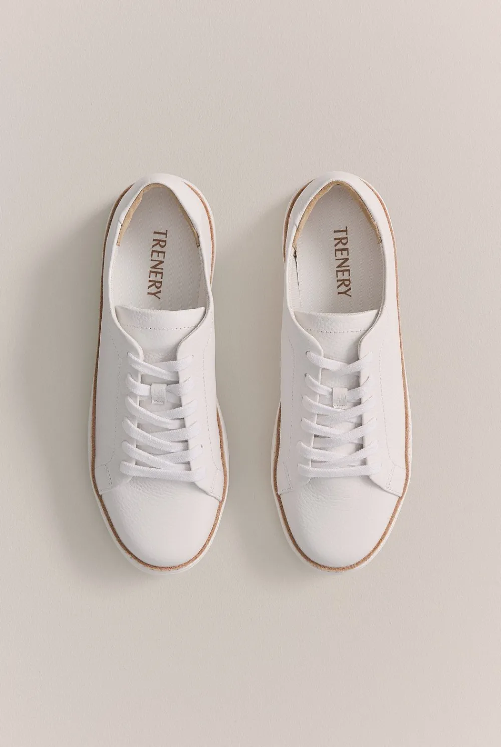 Sneakers>Trenery Emma Leather Sneaker White