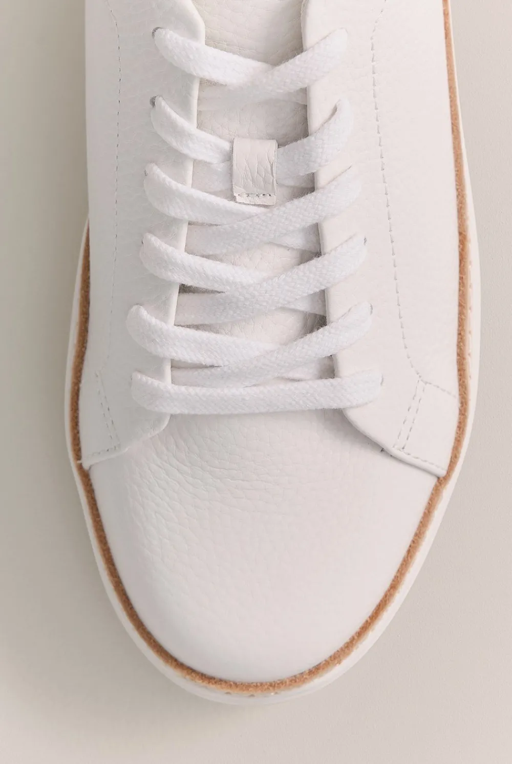 Sneakers>Trenery Emma Leather Sneaker White