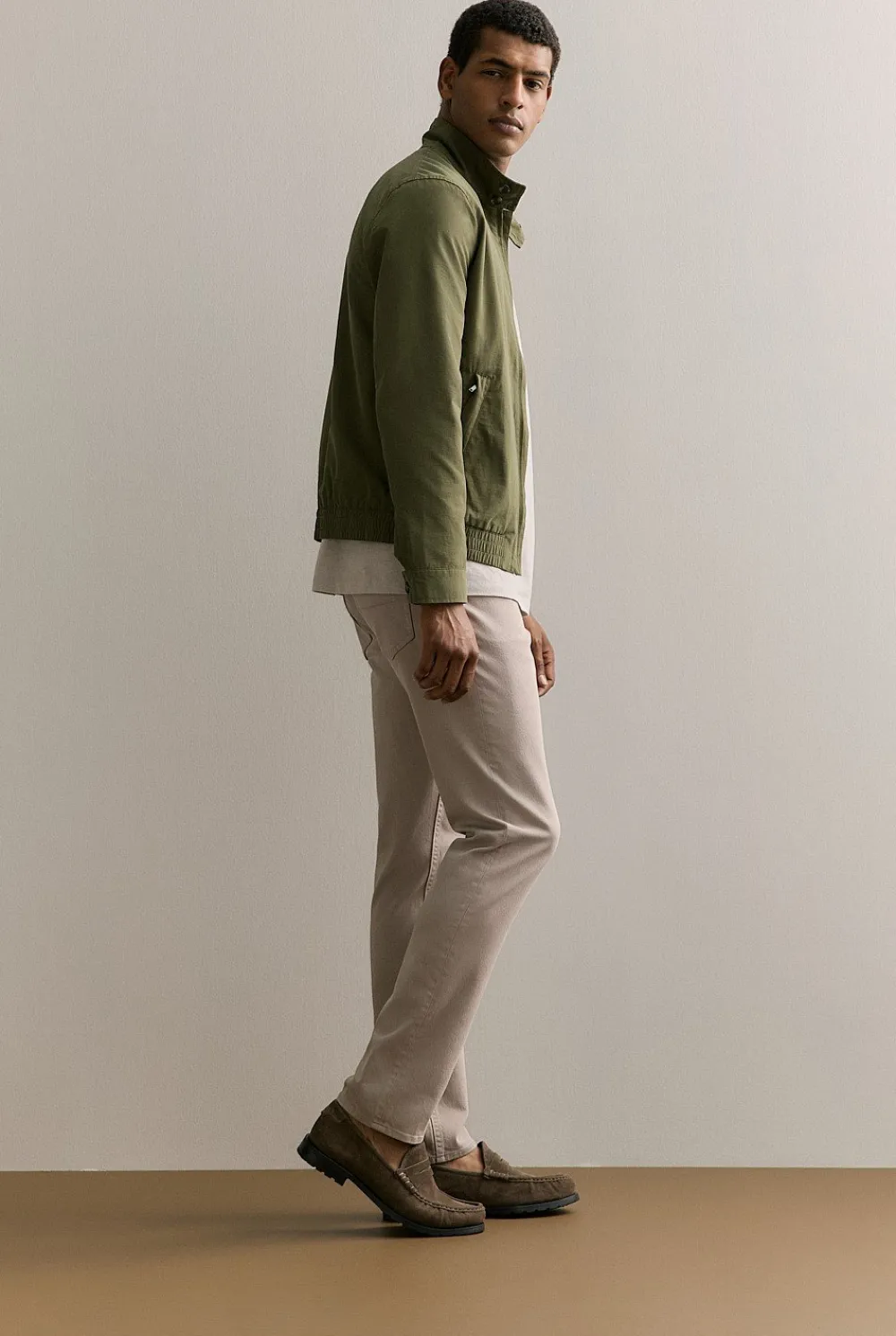 Pants>Trenery Garment Dyed Cotton Five Pocket Pant PaleGrey