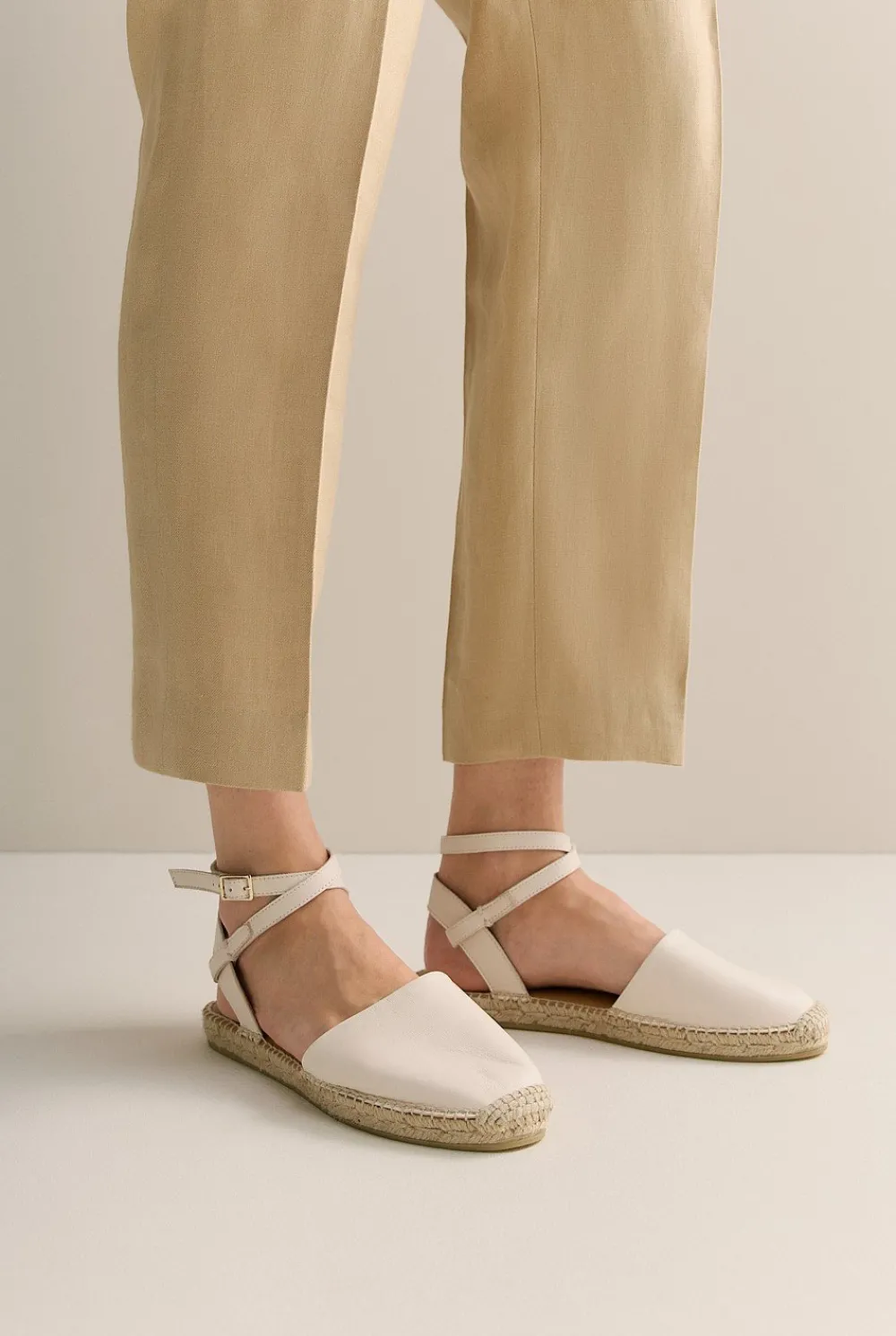 Sandals & Slides>Trenery Gwen Espadrille Oyster