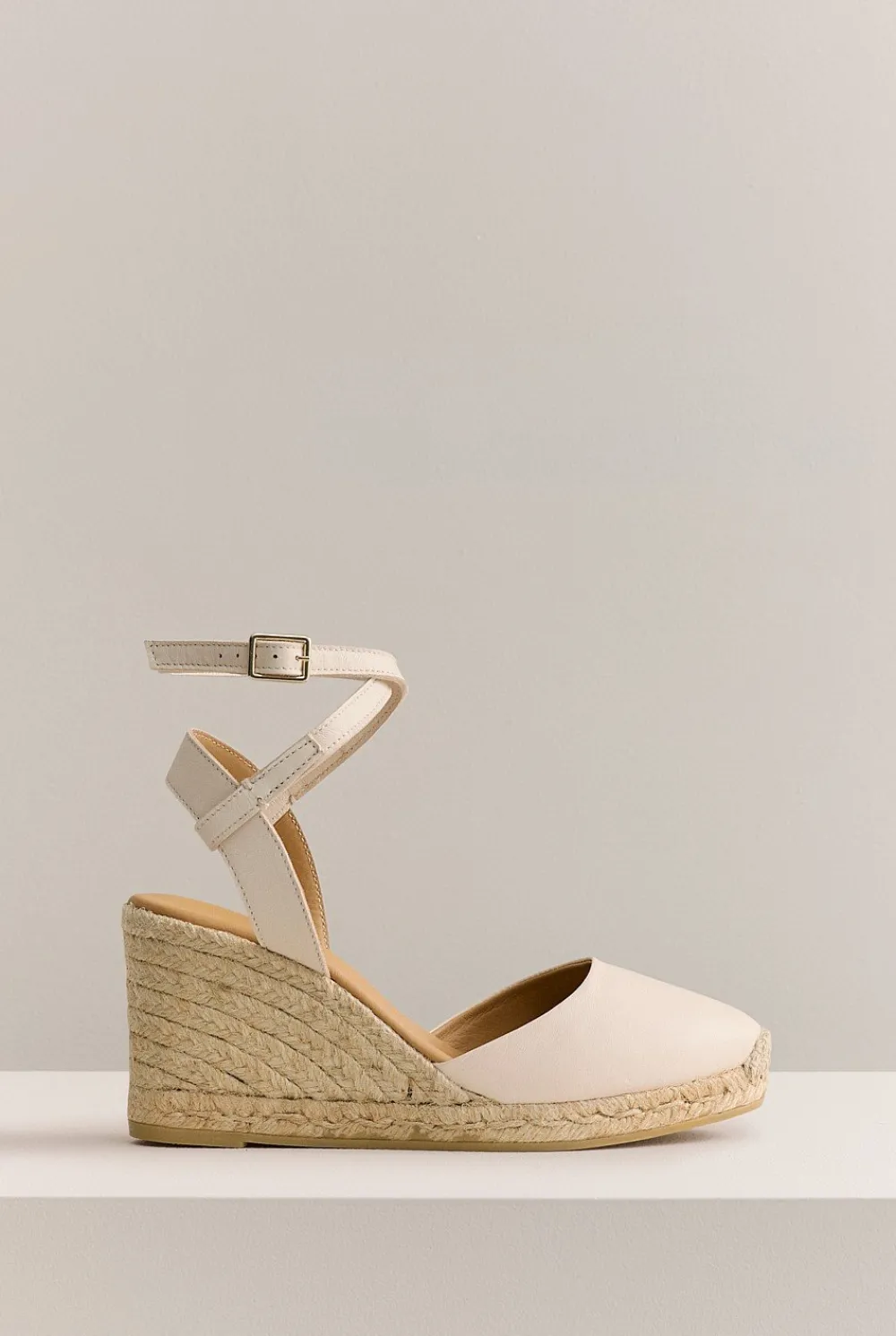 Heels & Wedges|Sandals & Slides>Trenery Gwen Espadrille Wedge Oyster