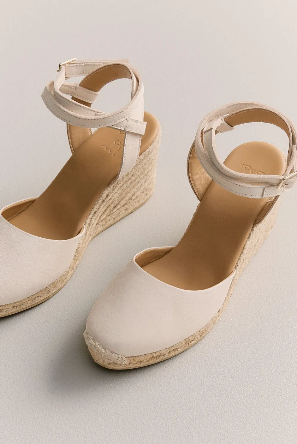 Heels & Wedges|Sandals & Slides>Trenery Gwen Espadrille Wedge Oyster