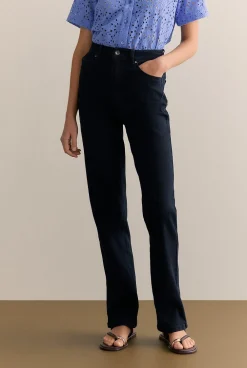 Pants>Trenery High Rise Straight Leg Jean BlueBlack