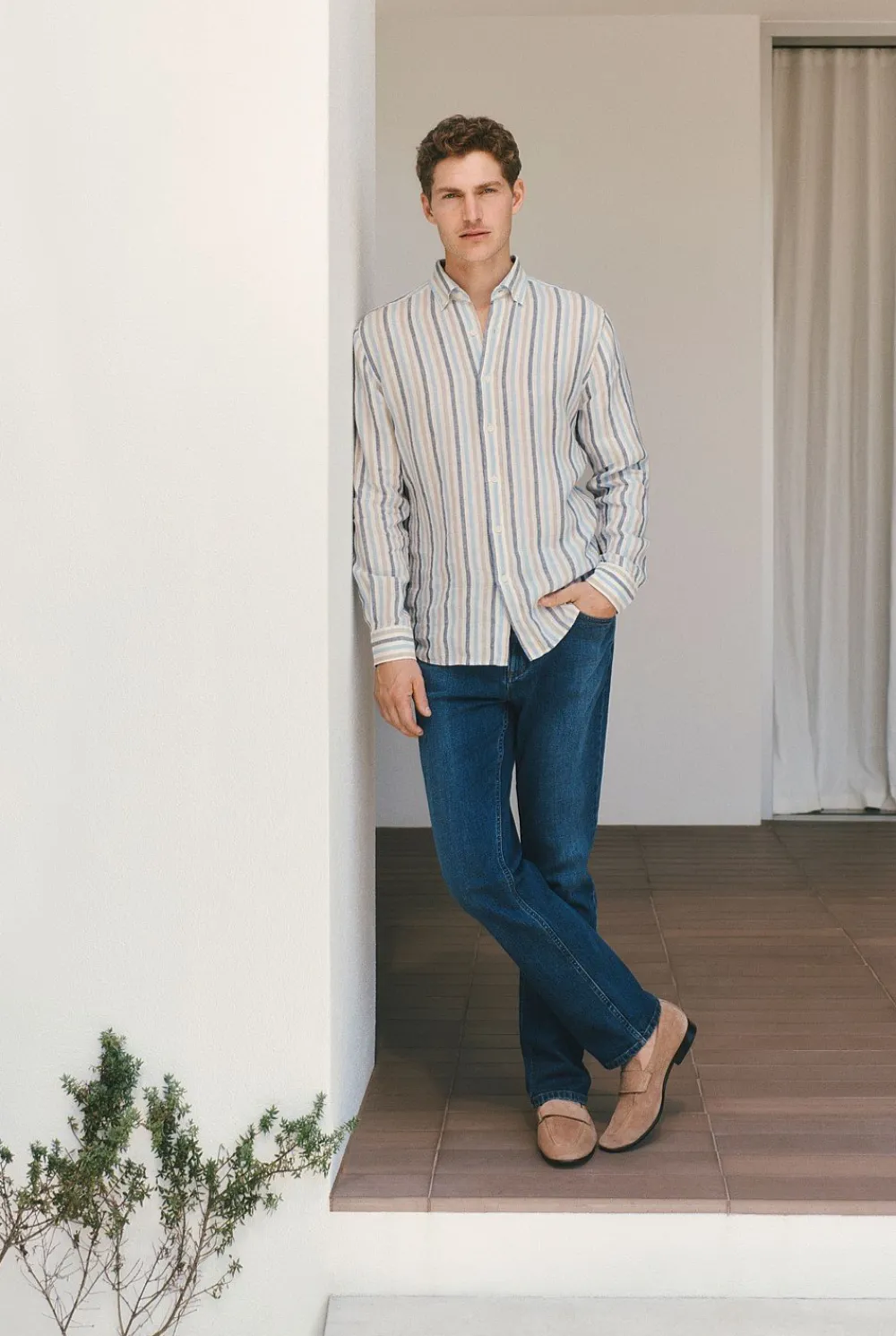 Shoes>Trenery Hudson Suede Loafer Sand
