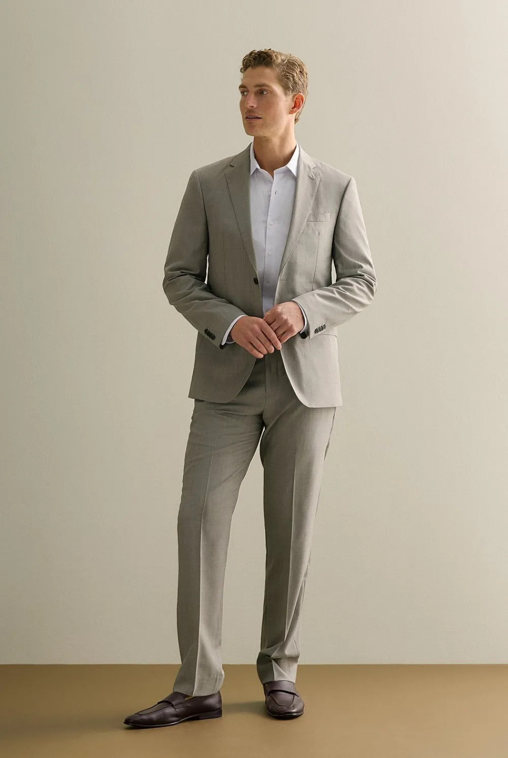 Suits & Tailoring>Trenery Italian Wool Pant Cement