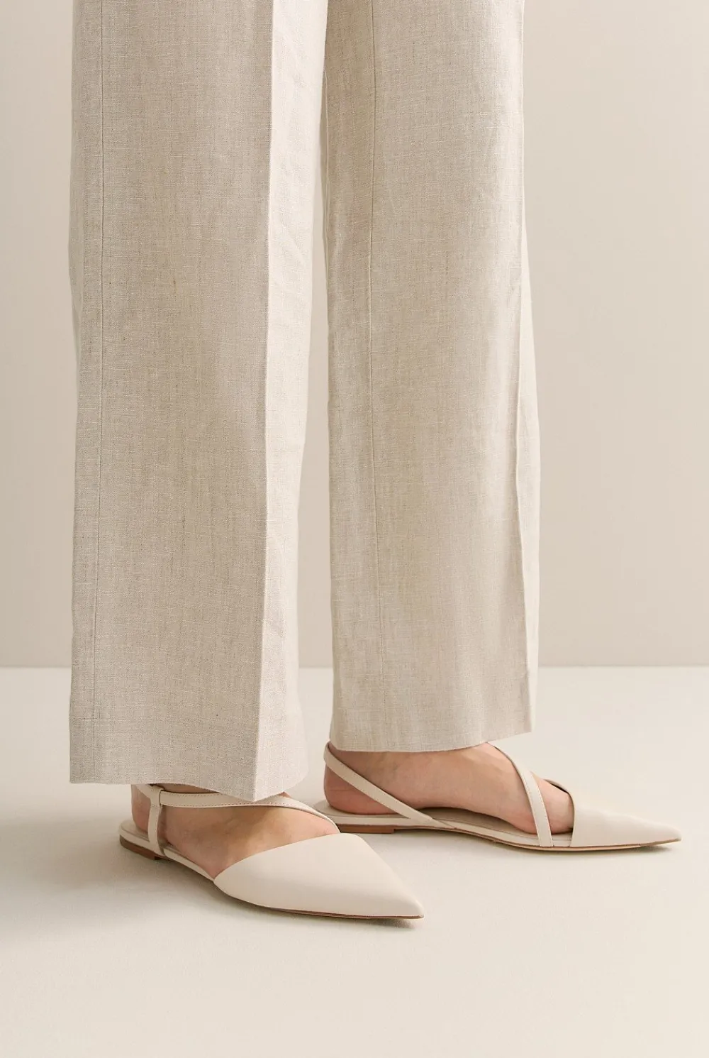 Flats>Trenery Leona Flat Oyster
