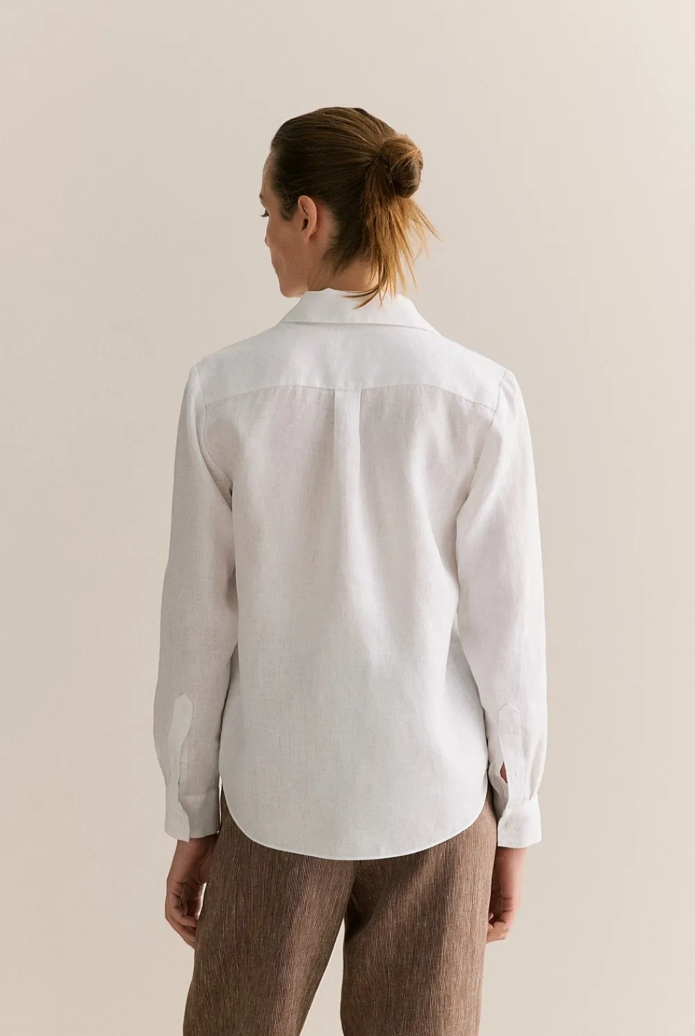 Shirts>Trenery Linen Classic Shirt White
