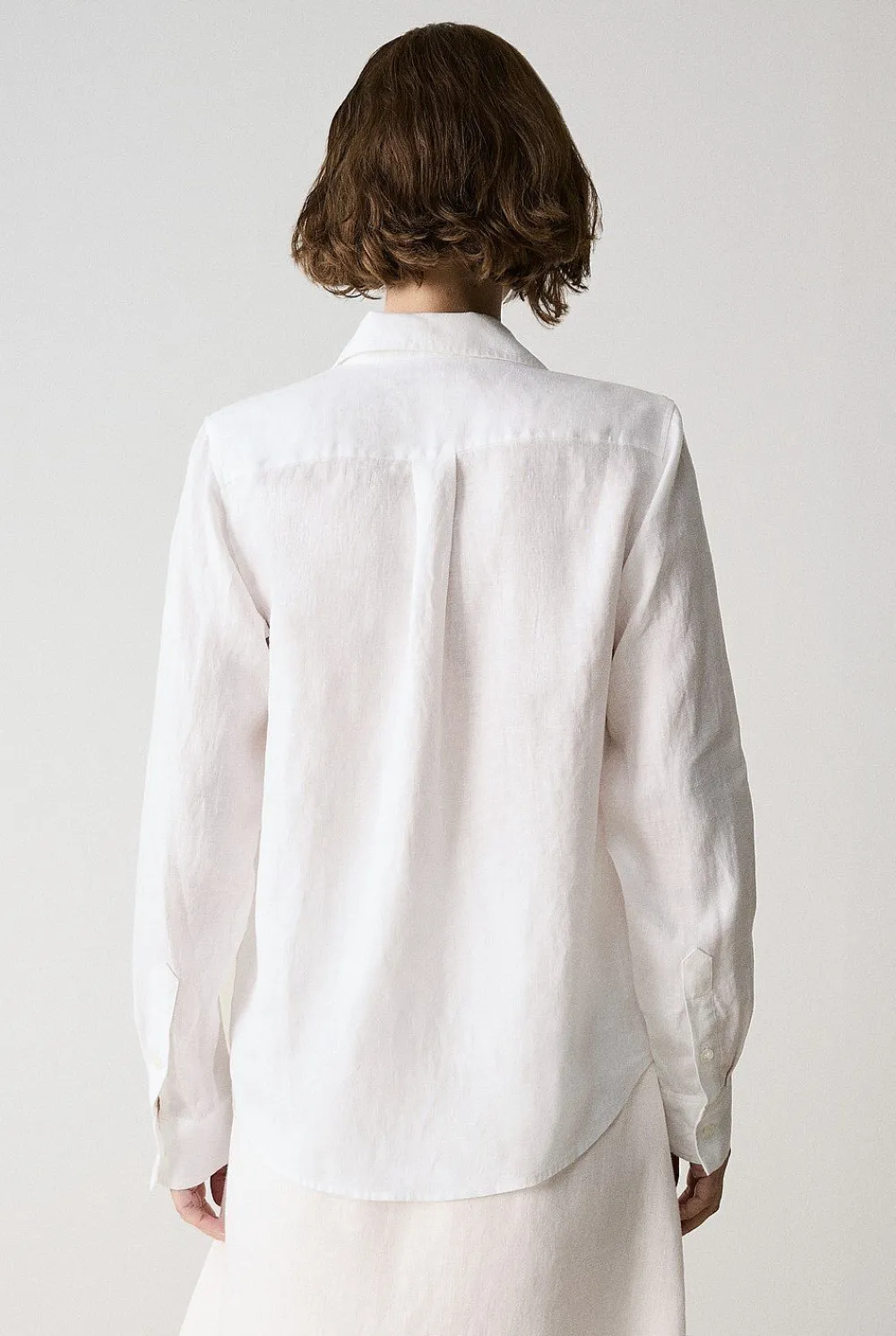 Shirts|The Linen Edit>Trenery Linen Classic Shirt White