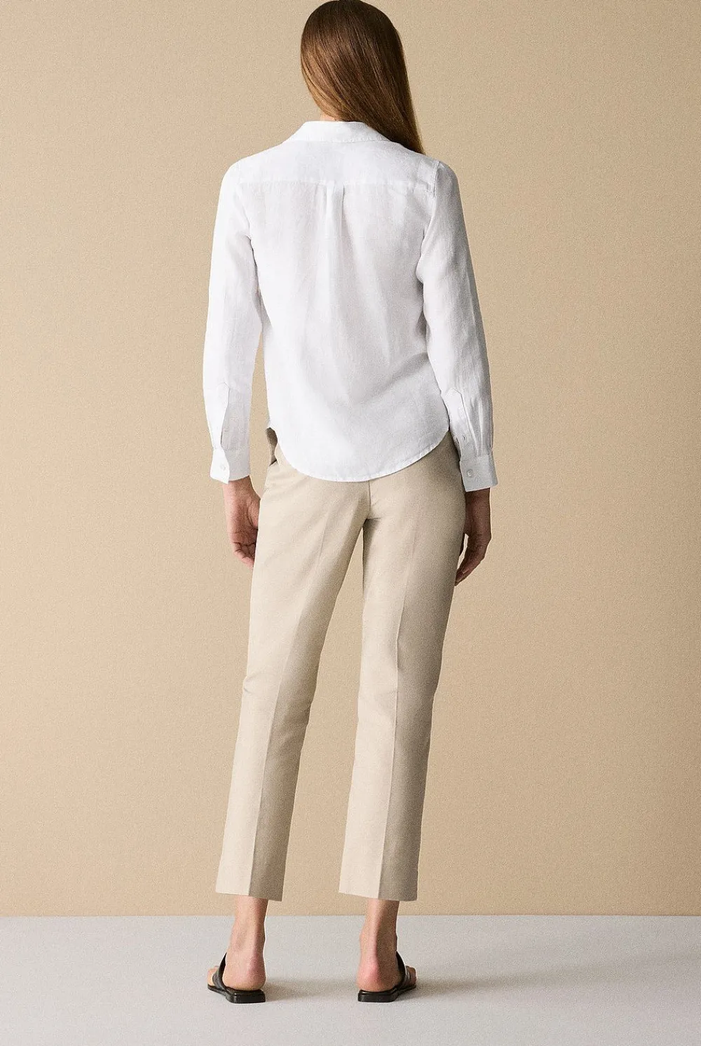 Shirts|The Linen Edit>Trenery Linen Classic Shirt White