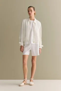 Shirts|T-shirts & Tops>Trenery Linen Shell Tank White