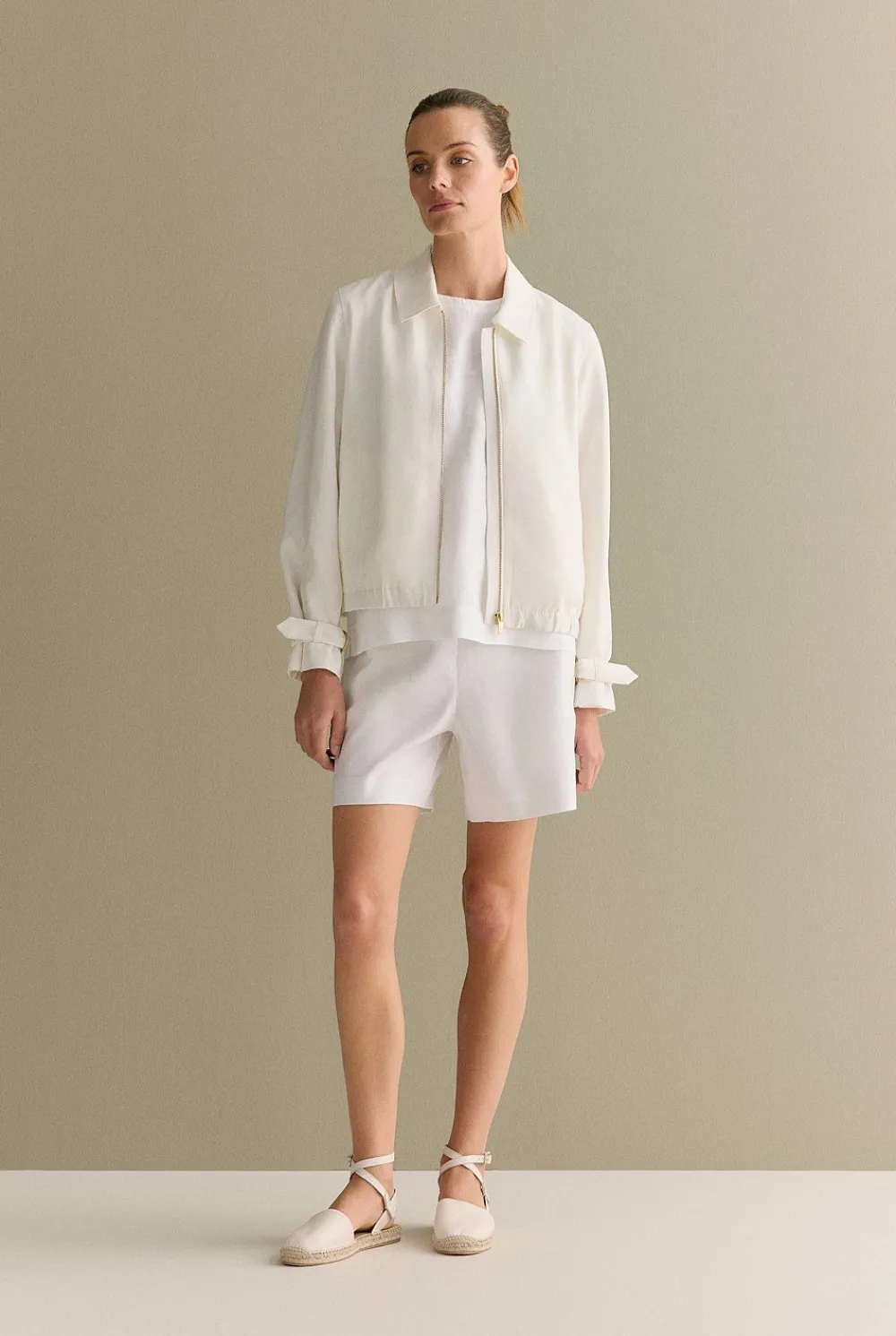 Shirts|T-shirts & Tops>Trenery Linen Shell Tank White