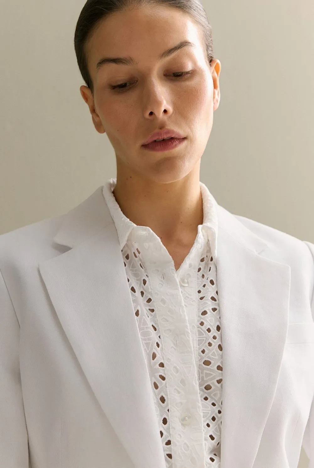 Outerwear|Occasion Dresses & Outfits>Trenery Linen Twill Single Breasted Blazer White