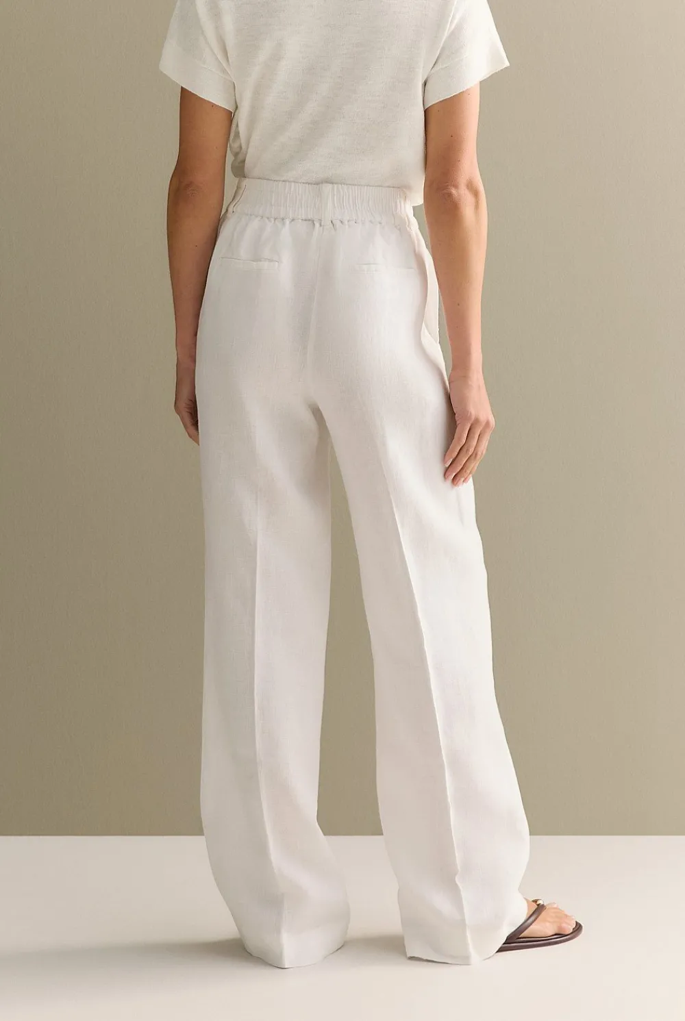 Pants|Occasion Dresses & Outfits>Trenery Linen Wide Leg Pant White