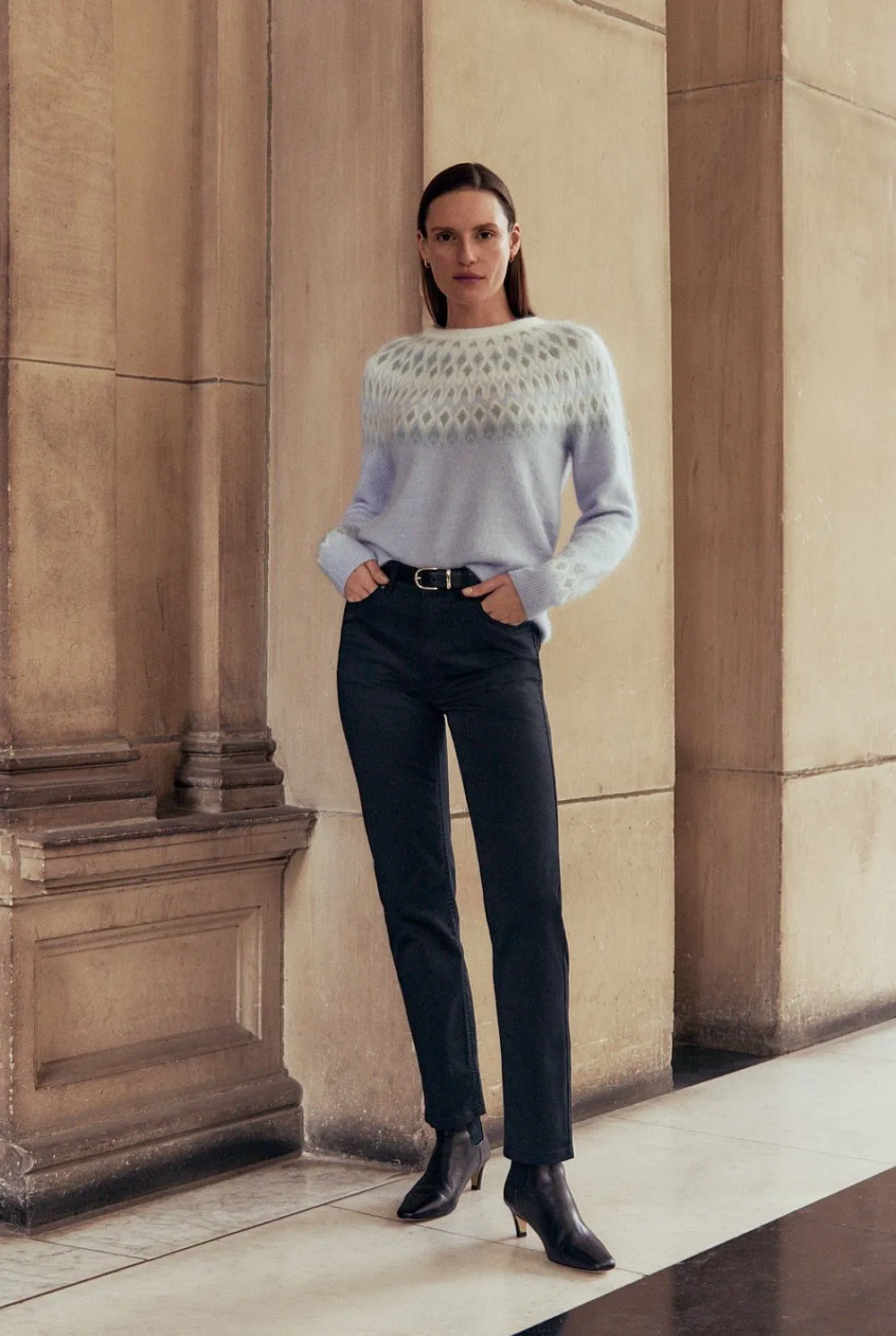 Denim & Jeans>Trenery Modern Sateen Straight Leg Jean Black