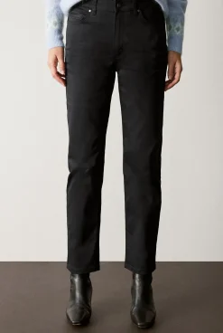 Denim & Jeans>Trenery Modern Sateen Straight Leg Jean Black