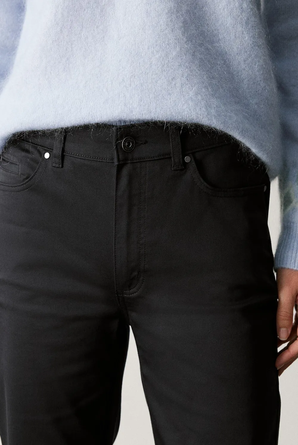 Denim & Jeans>Trenery Modern Sateen Straight Leg Jean Black