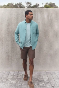 T-shirts|Organic Cotton T-shirts>Trenery Organically Grown Cotton Crew T-Shirt PaleSeafoam