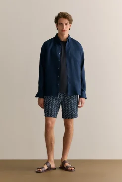 T-shirts|Organic Cotton T-shirts>Trenery Organically Grown Cotton Crew T-shirt Navy