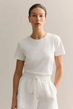 T-shirts & Tops>Trenery Organically Grown Cotton T-Shirt White