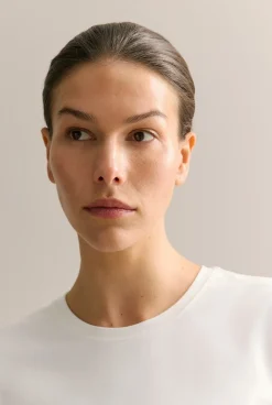 T-shirts & Tops>Trenery Organically Grown Cotton T-Shirt White