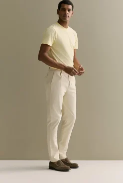 Organic Cotton T-shirts>Trenery Organically Grown Cotton Crew T-Shirt Sorbet