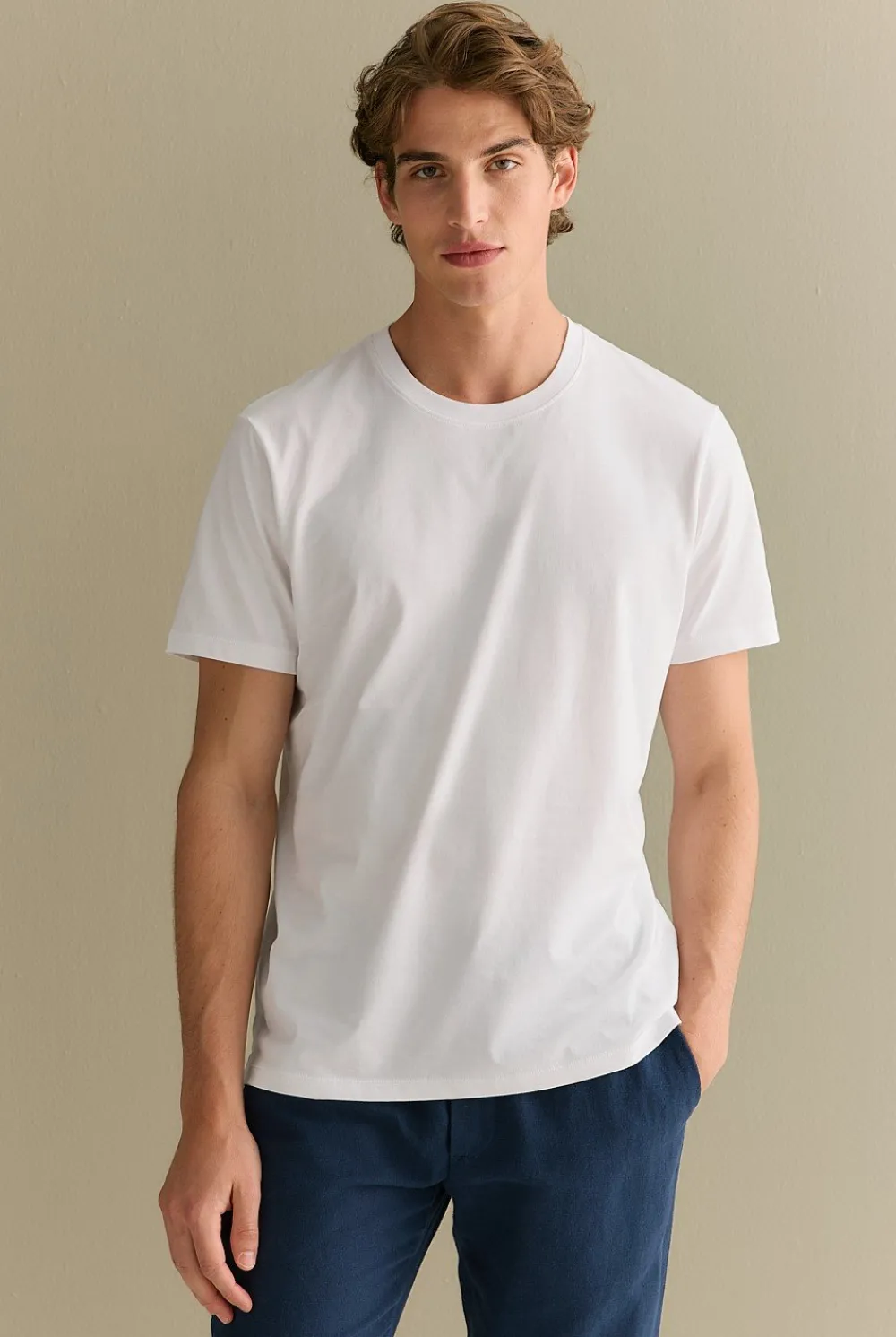 T-shirts|Organic Cotton T-shirts>Trenery Organically Grown Cotton Crew T-shirt White