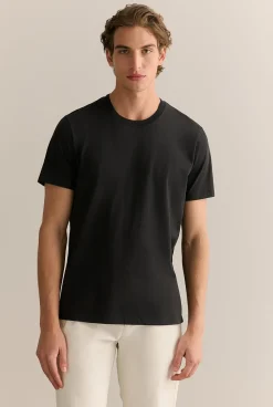 T-shirts|Organic Cotton T-shirts>Trenery Organically Grown Cotton Crew T-shirt Black