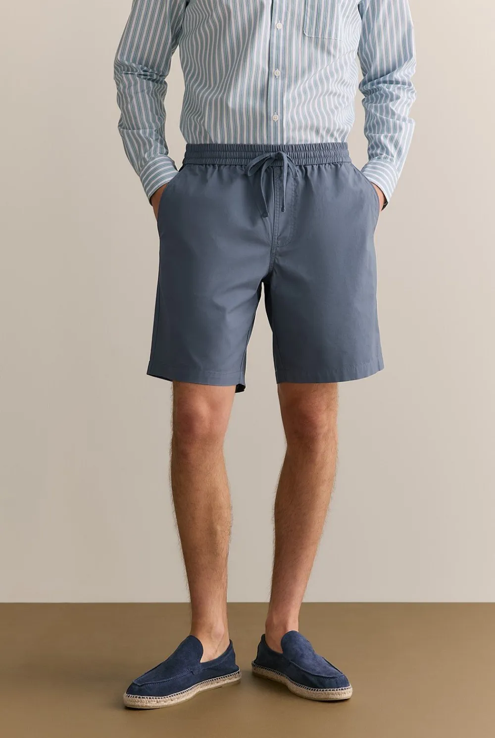 Shorts>Trenery Organically Grown Cotton Twill Pull On Short PetrolBlue