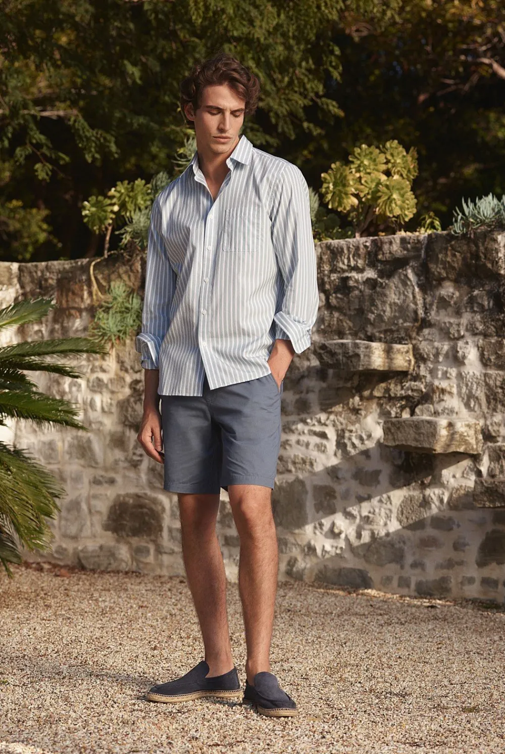 Shorts>Trenery Organically Grown Cotton Twill Pull On Short PetrolBlue